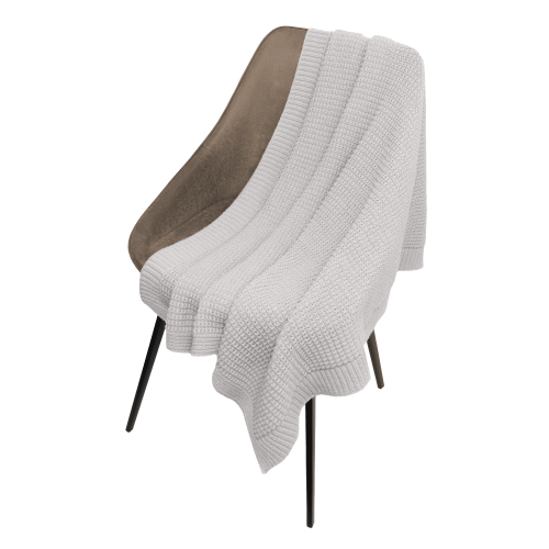 Плед Мальта Софт (Malta Soft) вязаный, 160*90 см, серый