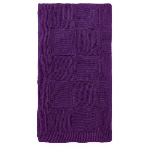 Плед Cella вязаный, фиолетовый (без подарочной коробки)