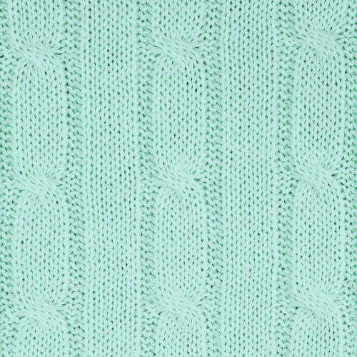 Плед Фадо (Fado) вязаный, аква (без подарочной коробки)