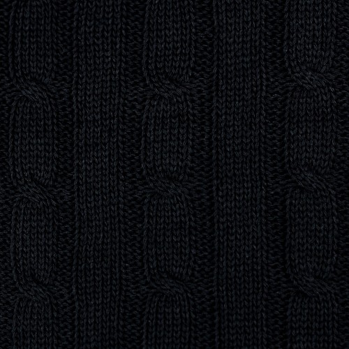 Плед Фадо (Fado) вязаный, темно-синий (без подарочной коробки)