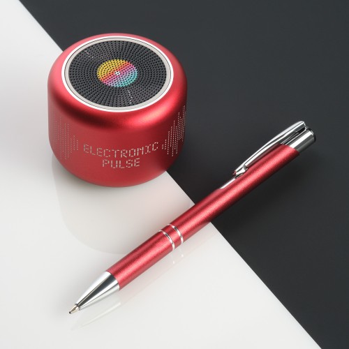 Беспроводная колонка Пассион (Passion) 80dB 600 mAh (Bluetooth 5.4), красная