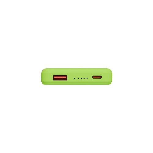 Внешний аккумулятор Ларго PD (Largo PD) 5000mAh с функцией беспроводной зарядки 15W, салатовый