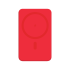 Внешний аккумулятор Ларго PD (Largo PD) 5000mAh с функцией беспроводной зарядки 15W, красный