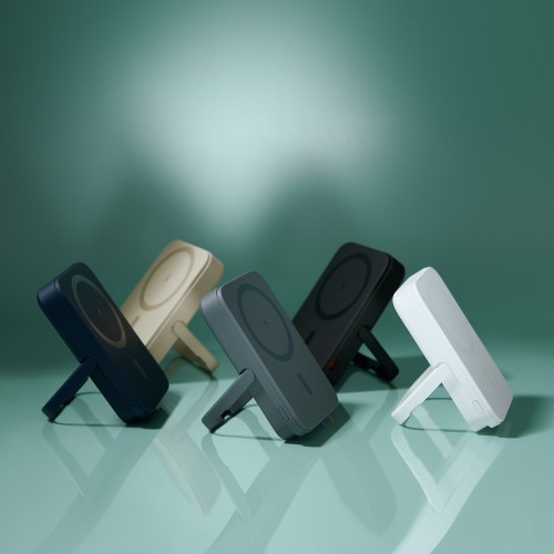 Внешний аккумулятор Юнион PD (Union PD) 10000mAh с функцией беспроводной зарядки 15W, бежевый