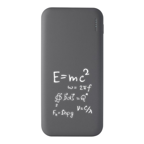 Внешний аккумулятор с подсветкой Люче (Luce) 10000 mAh, серый