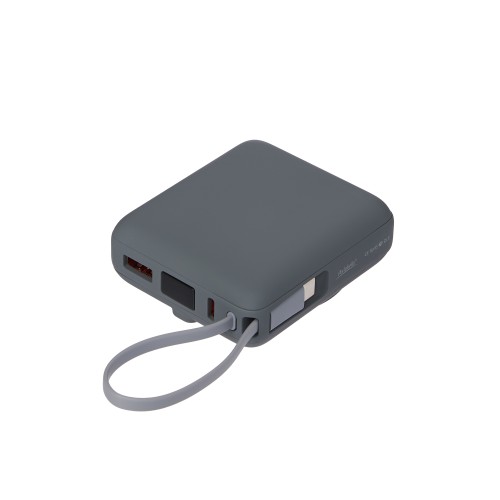 Внешний аккумулятор с подсветкой Риттер PD (Ritter PD) 10000mAh с функцией беспроводной зарядки 15W, серый