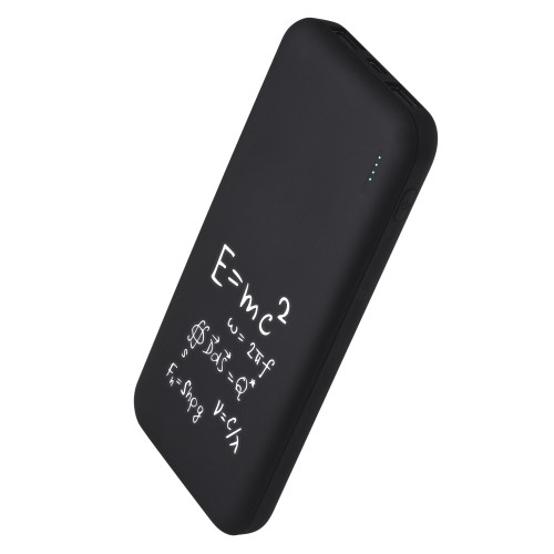 Внешний аккумулятор с подсветкой Люче (Luce) 10000 mAh, черный