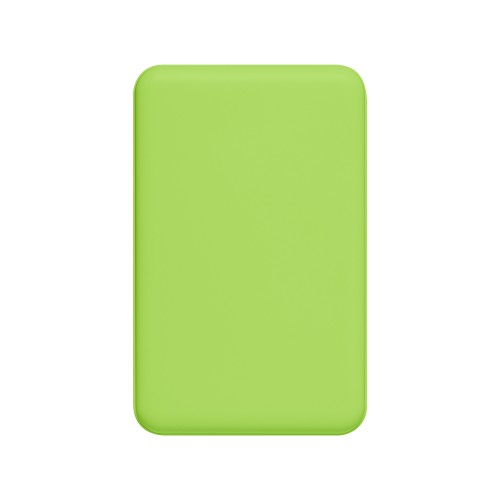 Внешний аккумулятор Ларго PD (Largo PD) 5000mAh с функцией беспроводной зарядки 15W, салатовый