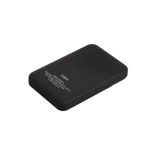 Внешний аккумулятор с подсветкой Скайлайн (Skyline), 5000 mAh, черный