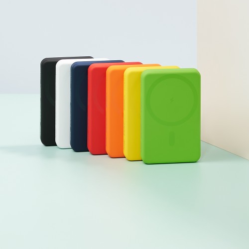 Внешний аккумулятор Ларго PD (Largo PD) 5000mAh с функцией беспроводной зарядки 15W, синий