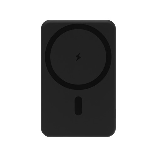 Внешний аккумулятор Ларго PD (Largo PD) 5000mAh с функцией беспроводной зарядки 15W, черный