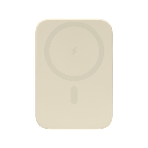 Внешний аккумулятор Юнион PD (Union PD) 10000mAh с функцией беспроводной зарядки 15W, бежевый