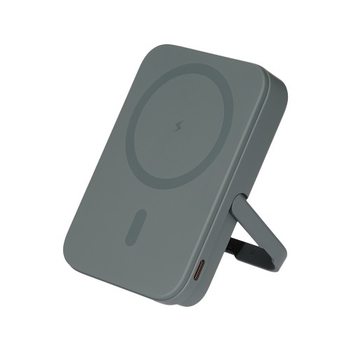 Внешний аккумулятор Юнион PD (Union PD) 10000mAh с функцией беспроводной зарядки 15W, серый