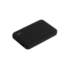 Внешний аккумулятор с подсветкой Скайлайн (Skyline), 5000 mAh, черный