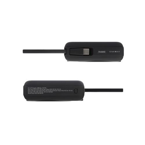 Внешний аккумулятор с подсветкой Риттер PD (Ritter PD) 10000mAh с функцией беспроводной зарядки 15W, черный