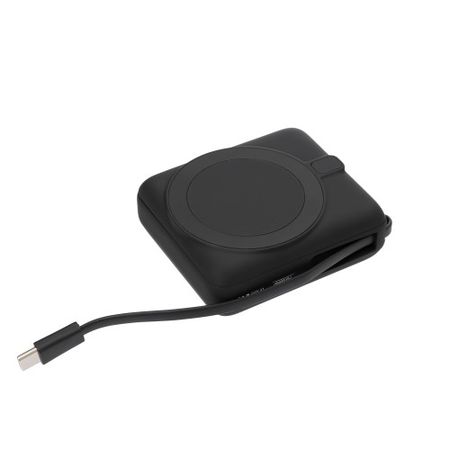 Внешний аккумулятор с подсветкой Риттер PD (Ritter PD) 10000mAh с функцией беспроводной зарядки 15W, черный