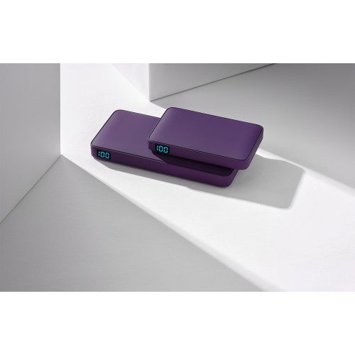 Внешний аккумулятор с подсветкой Анкор Плюс PD (Ancor PD Plus) 10000 mAh, фиолетовый