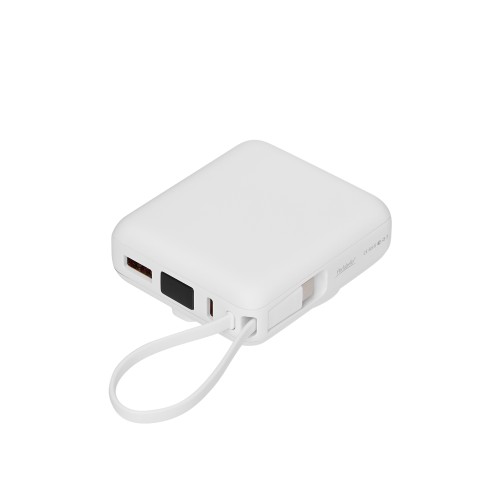 Внешний аккумулятор с подсветкой Риттер PD (Ritter PD) 10000mAh с функцией беспроводной зарядки 15W, белый