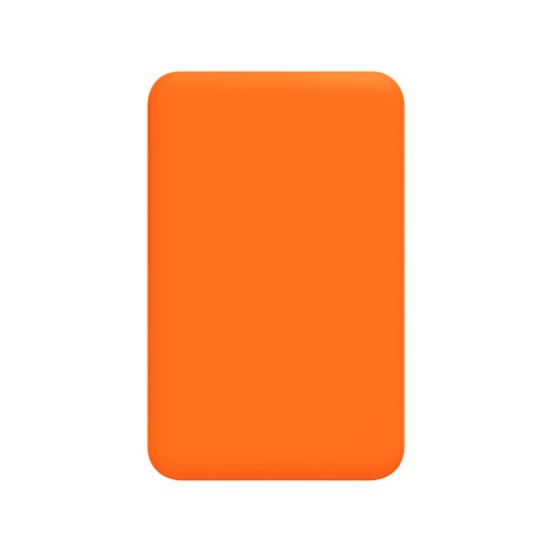Внешний аккумулятор Ларго PD (Largo PD) 5000mAh с функцией беспроводной зарядки 15W, оранжевый