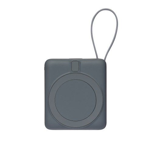 Внешний аккумулятор с подсветкой Риттер PD (Ritter PD) 10000mAh с функцией беспроводной зарядки 15W, серый