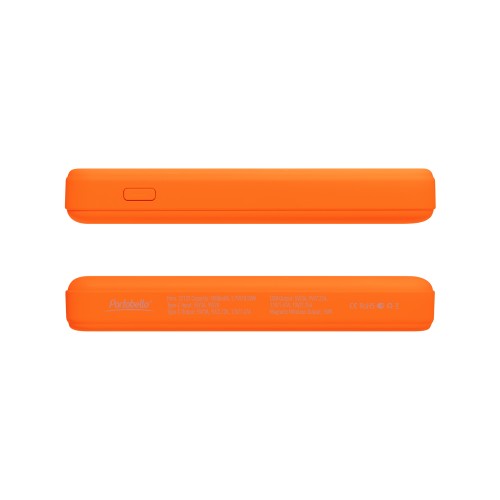 Внешний аккумулятор Ларго PD (Largo PD) 5000mAh с функцией беспроводной зарядки 15W, оранжевый