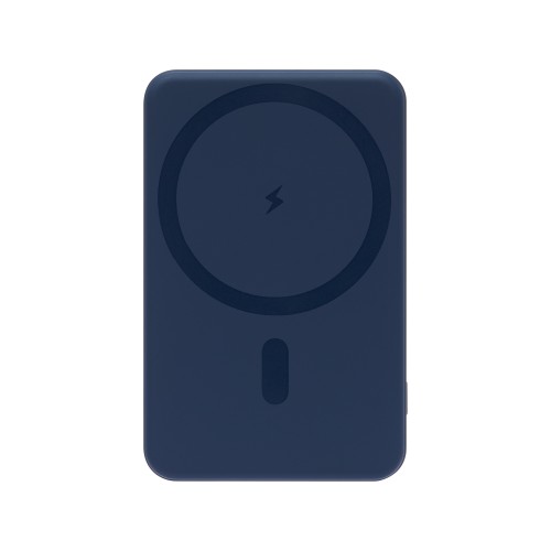 Внешний аккумулятор Ларго PD (Largo PD) 5000mAh с функцией беспроводной зарядки 15W, синий