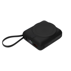 Внешний аккумулятор с подсветкой Риттер PD (Ritter PD) 10000mAh с функцией беспроводной зарядки 15W, черный