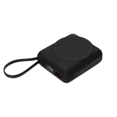 Внешний аккумулятор с подсветкой Риттер PD (Ritter PD) 10000mAh с функцией беспроводной зарядки 15W, черный