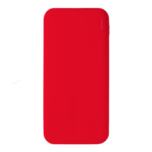 Внешний аккумулятор с подсветкой Luce 10000 mAh, красный