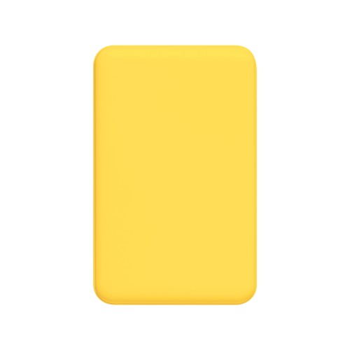 Внешний аккумулятор Ларго PD (Largo PD) 5000mAh с функцией беспроводной зарядки 15W, желтый