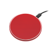 Беспроводное зарядное устройство с подсветкой 15W Auris, красное Беспроводное зарядное устройство с подсветкой 15W Auris, красное