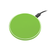 Беспроводное зарядное устройство с подсветкой 15W Аурис (Auris), салатовое