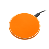 Беспроводное зарядное устройство с подсветкой 15W Аурис (Auris), оранжевое
