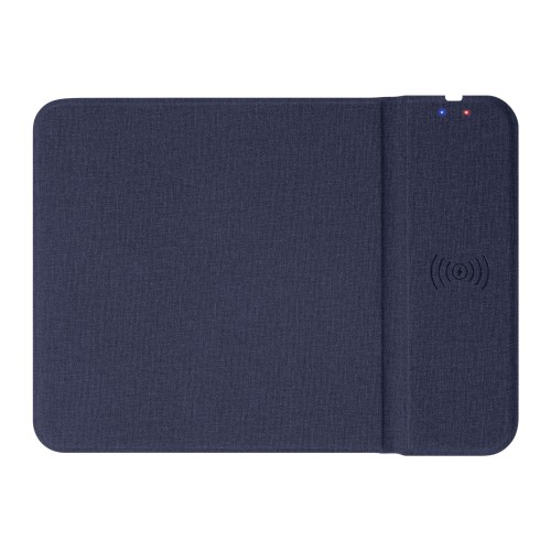 Коврик для мыши с беспроводным зарядным устройством 15W Онор (Honor), синий