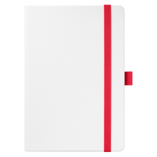 Ежедневник Arctic недатированный, белый/красный