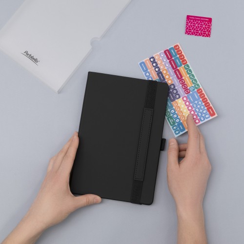 Ежедневник Alpha недатированный, черный/черный