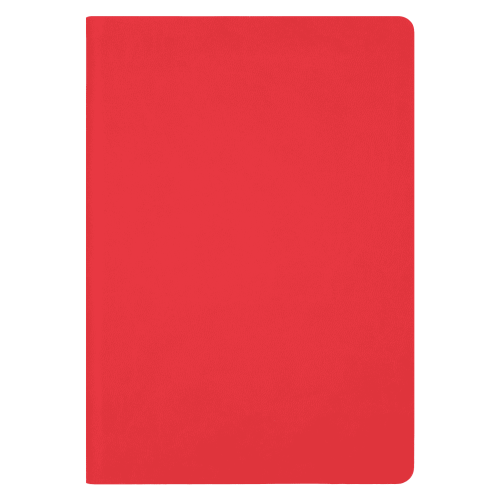 Ежедневник Latte soft touch недатированный, красный