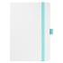 Ежедневник Arctic недатированный, белый/бирюзовый