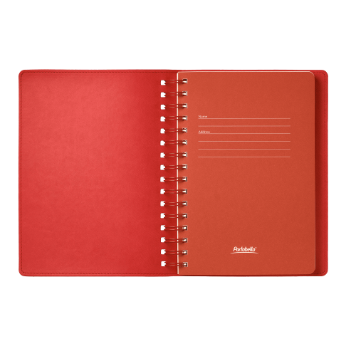 Ежедневник Vista недатированный, черный/красный