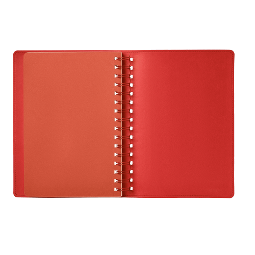 Ежедневник Vista недатированный, черный/красный