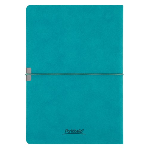 Ежедневник In Velour недатированный, бирюзовый