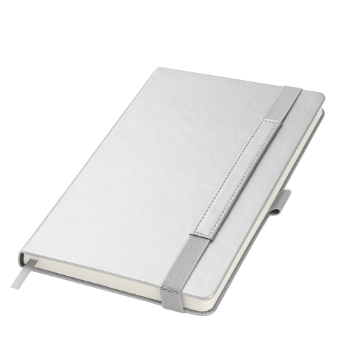 Ежедневник Alpha недатированный, серебро/серый