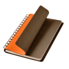 Ежедневник Vista недатированный, оранжевый/коричневый Ежедневник Vista недатированный, оранжевый/коричневый