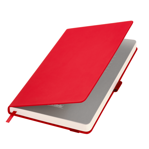 Ежедневник Alpha недатированный, красный/серый
