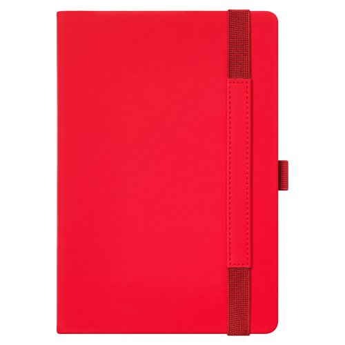 Ежедневник Alpha недатированный, красный/серый