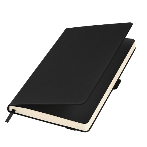 Ежедневник Alpha недатированный, черный/черный