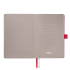 Ежедневник Arctic недатированный, белый/красный