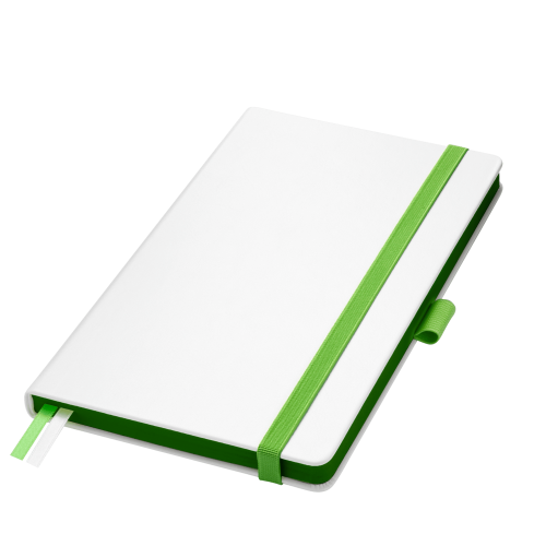 Ежедневник Arctic недатированный, белый/зеленый