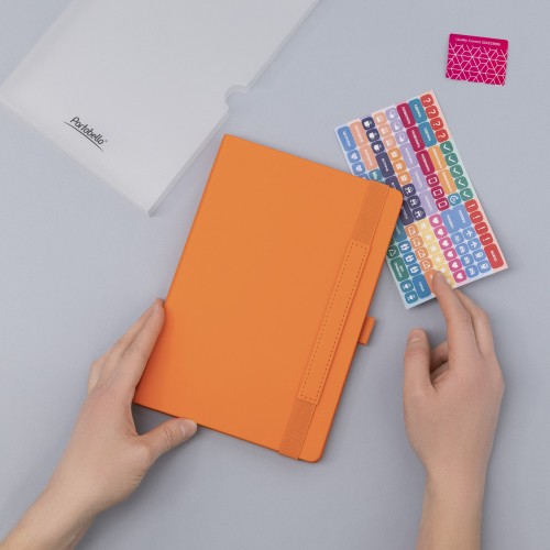 Ежедневник Alpha недатированный, оранжевый/оранжевый