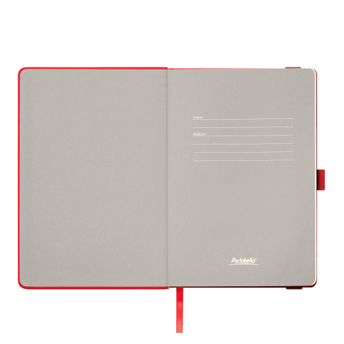 Ежедневник Alpha недатированный, красный/серый